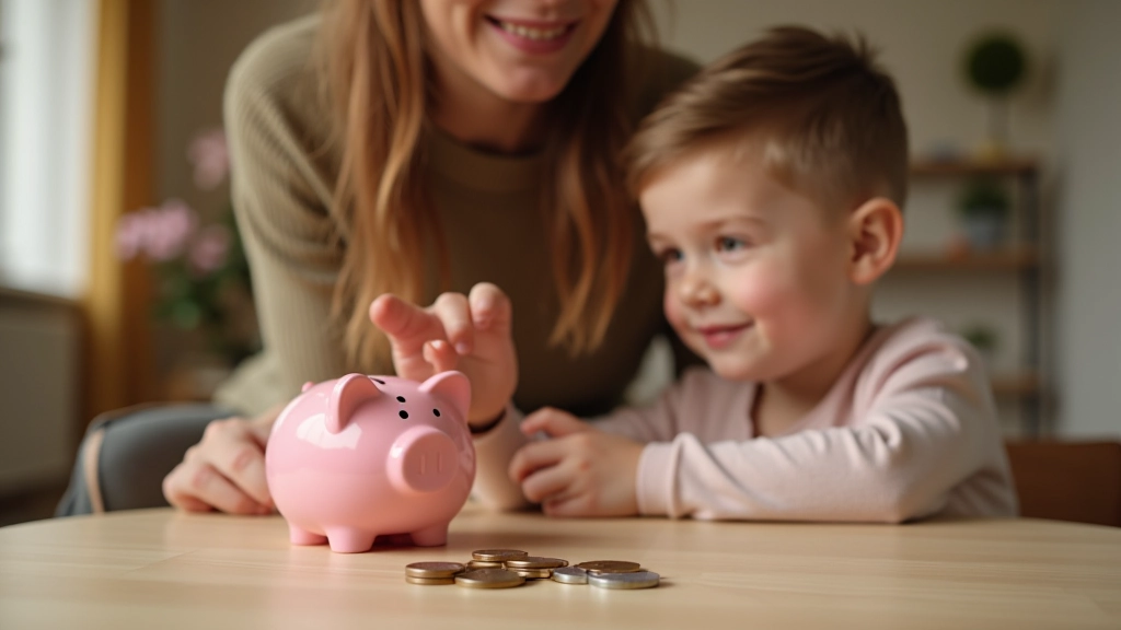 Rodič a dítě diskutují o penězích